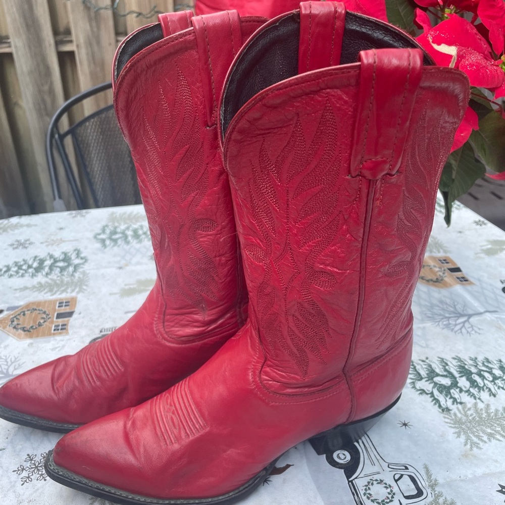 Sexy red western retro boots ❤️